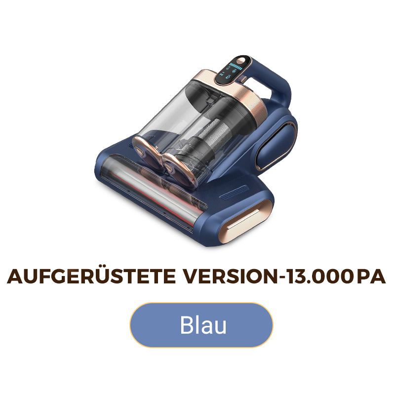 Staub- und Milbenentferner mit Doppelkamm-Filter – Starker Saugkraft, UV-Licht und Vibrationsbürste für Hygiene & Reinigung