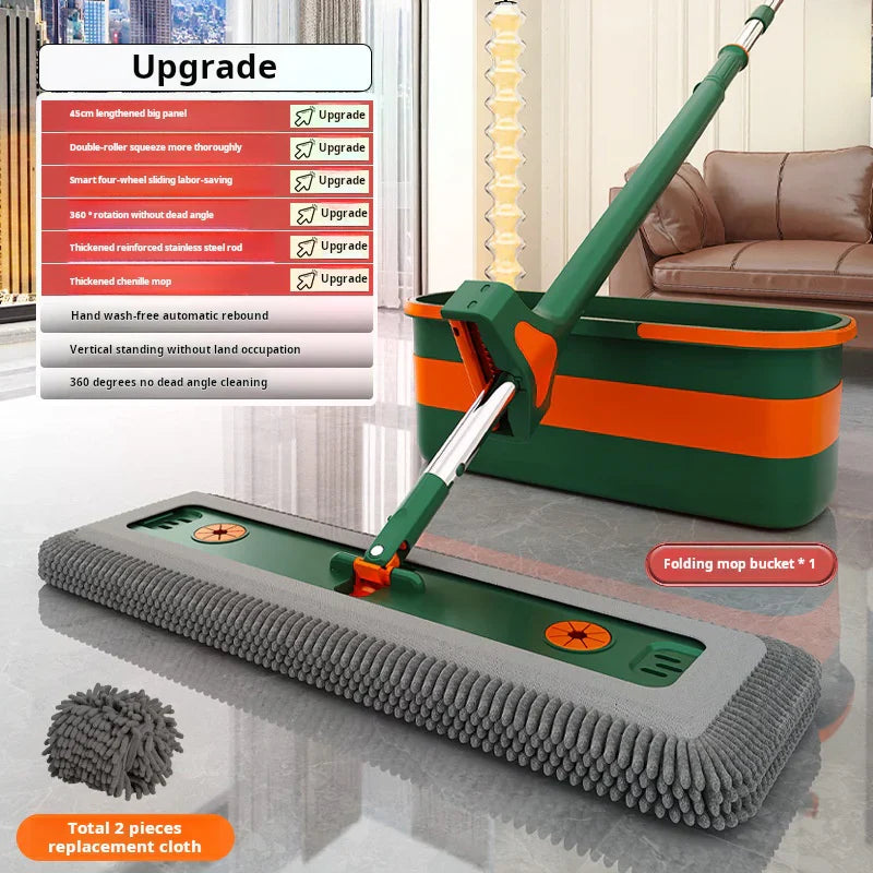 🏠2025Heißer Verkauf🔥Neuer super saugfähiger großer Flachmopp💦