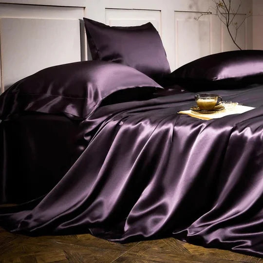 🎁Hot Sale 49% OFF⏳25 Momme Luxury Pure Mulberry Silk Bettwäsche Set von 4