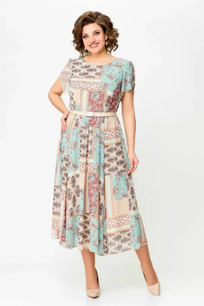 🔥 "NEUHEIT 2025 – Exklusiv nur in limitierter Stückzahl!" ✨ Patchwork-Kleid – bequem & elegant