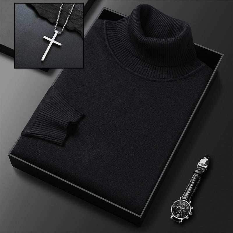 🔥Black-Friday-Mega-Angebot – 49 % Rabatt! ✨ Premium Kaschmirpulli Herren Einfarbig - Weiches Wohlfühlgarn mit Moderner Passform für Business & Freizeit 👔🎯