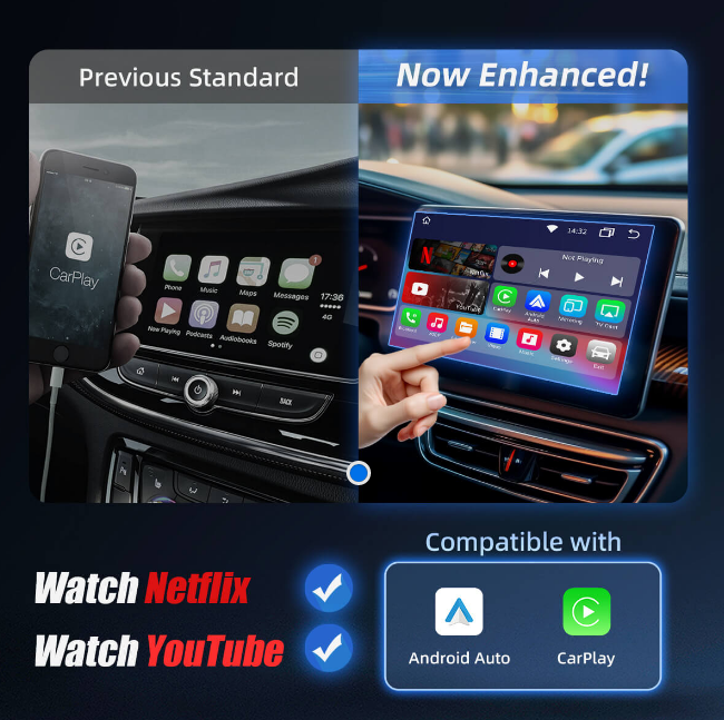 Drahtloses CarPlayAndroid Auto & YoutubeNetflix Adapter