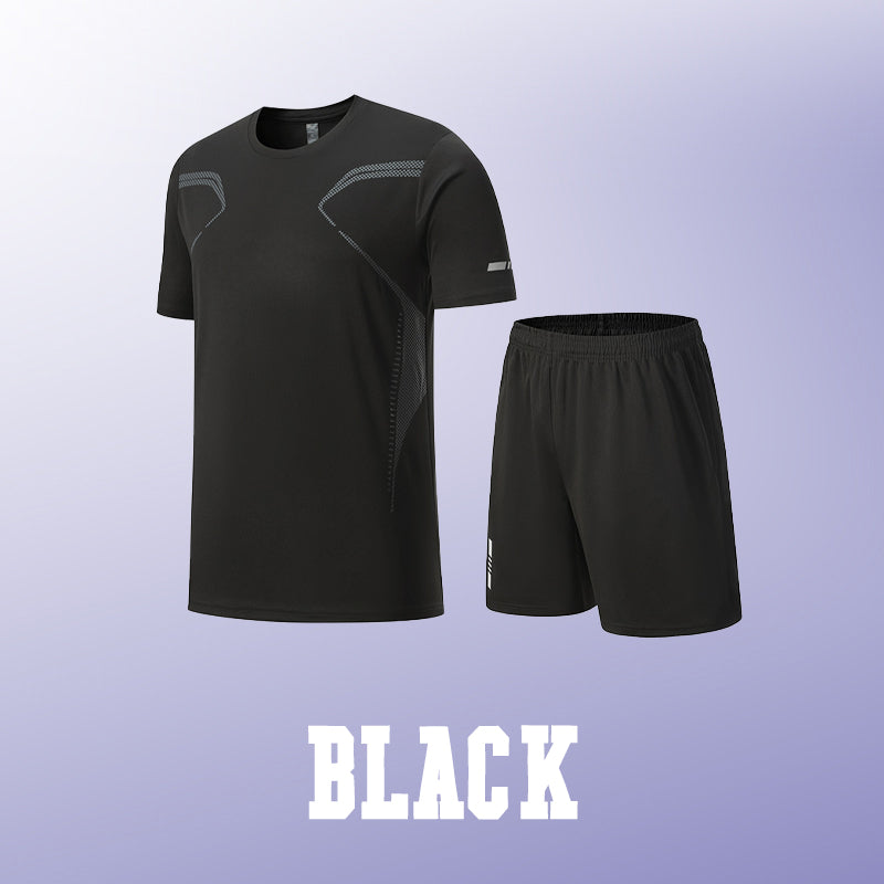 Sport-Set für Herren mit T-Shirt & Shorts – atmungsaktiv & schnelltrocknend