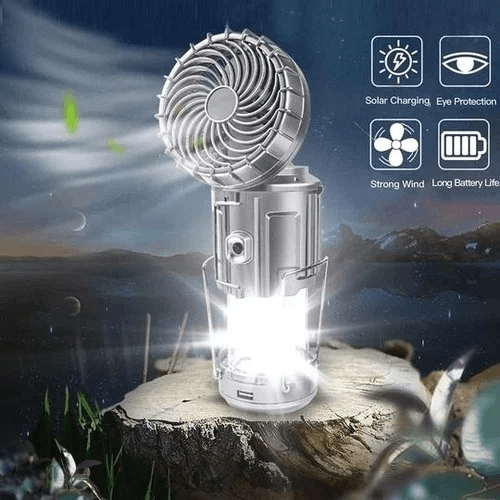 🔥2025 Heißer Verkauf🔥🌿Portable LED-Camping-Laterne mit Ventilator
