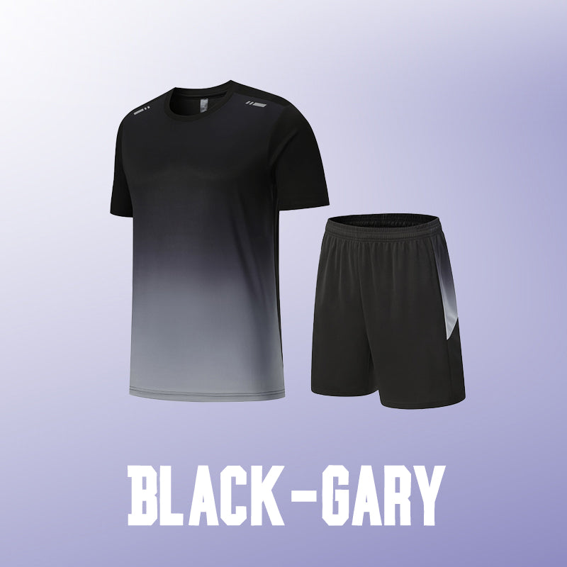 Sport-Set für Herren mit T-Shirt & Shorts – atmungsaktiv & schnelltrocknend