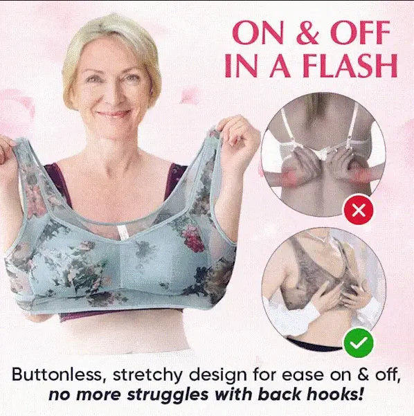 🔥【1+1 gratis】Heißer Verkauf 50% Rabatt💟Bequemer Spitzen-BH ohne Knöpfe