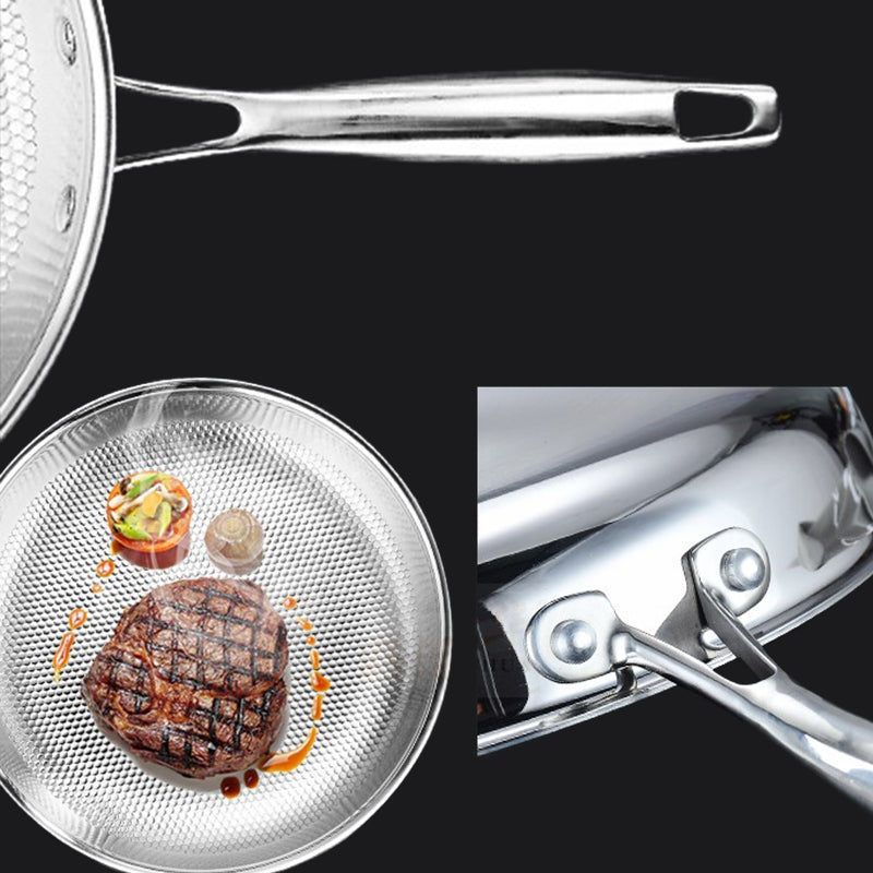 ✨ Edelstahl-Pfanne OHNE BESCHICHTUNG! Mit Air-Cushion Technologie PFOA-frei · Induktionstauglich · Spülmaschinenfest