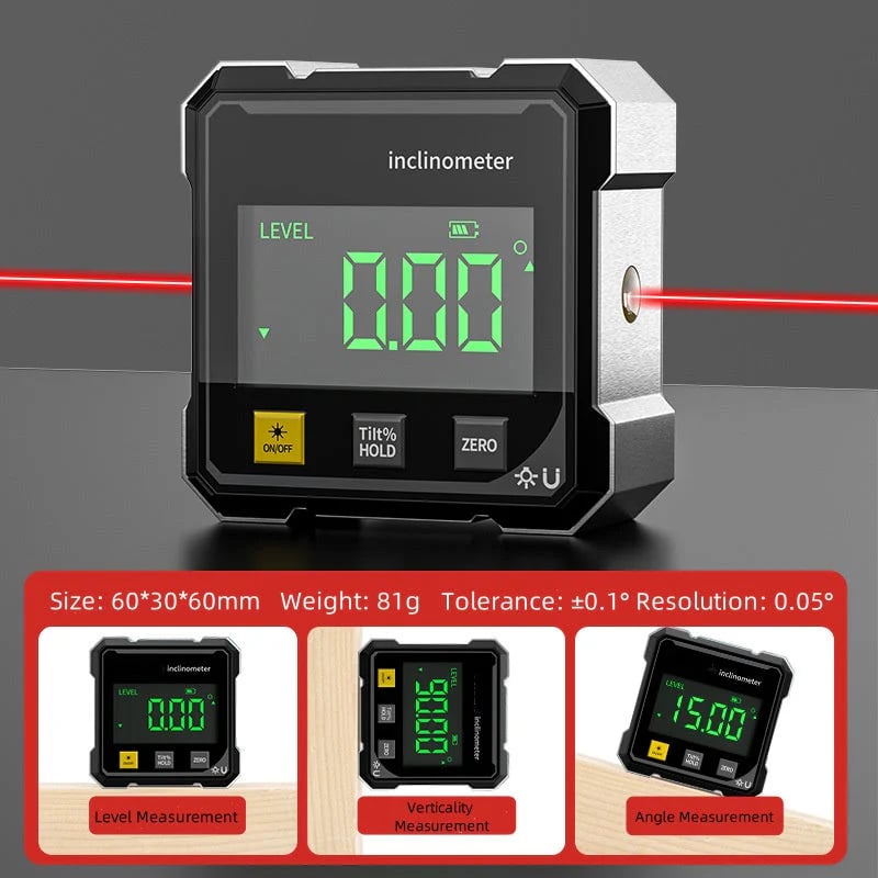 Mini LCD Digital Neigungsmesser Winkelmesser