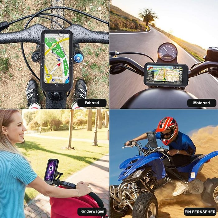 🚴♂️💦【Wasserdicht & Stoßfest】Fahrrad-Handyhalter - HALBER PREIS!