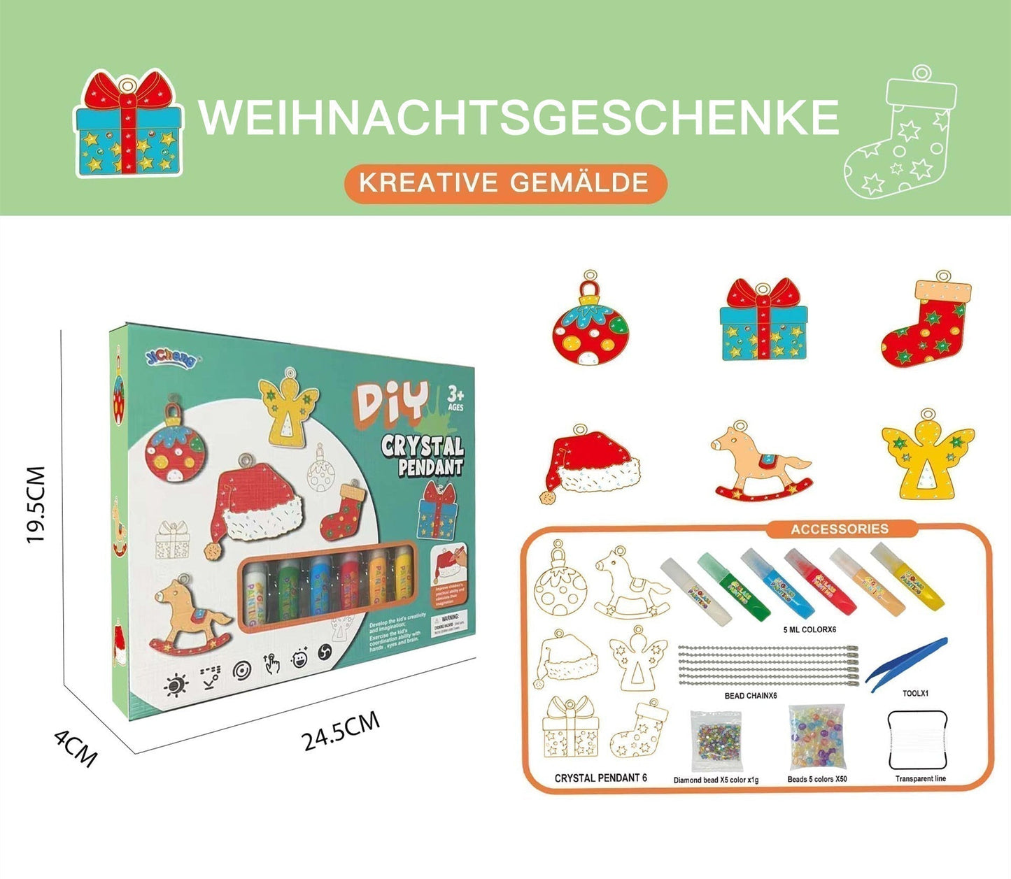🎄50 % Frühweihnachtsrabatt🎅DIY Kristall Malerei Kunst und Handwerk Set