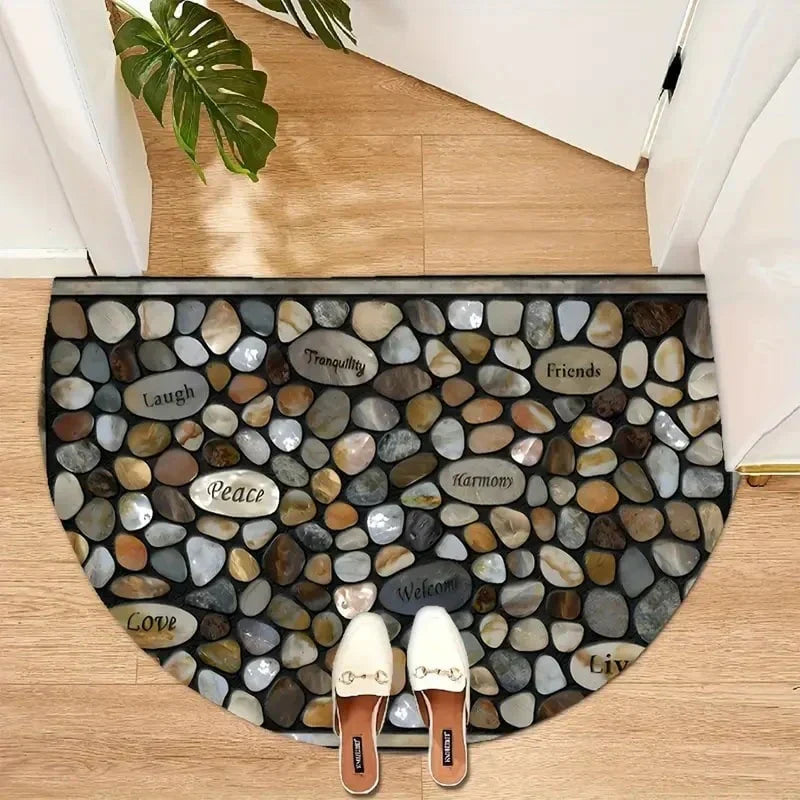 💖Frühlings-Hot Sale 49% RABATT💖Boho-Stil halbkreisförmige Türmatte - rutschfeste weiche Bodenmatte
