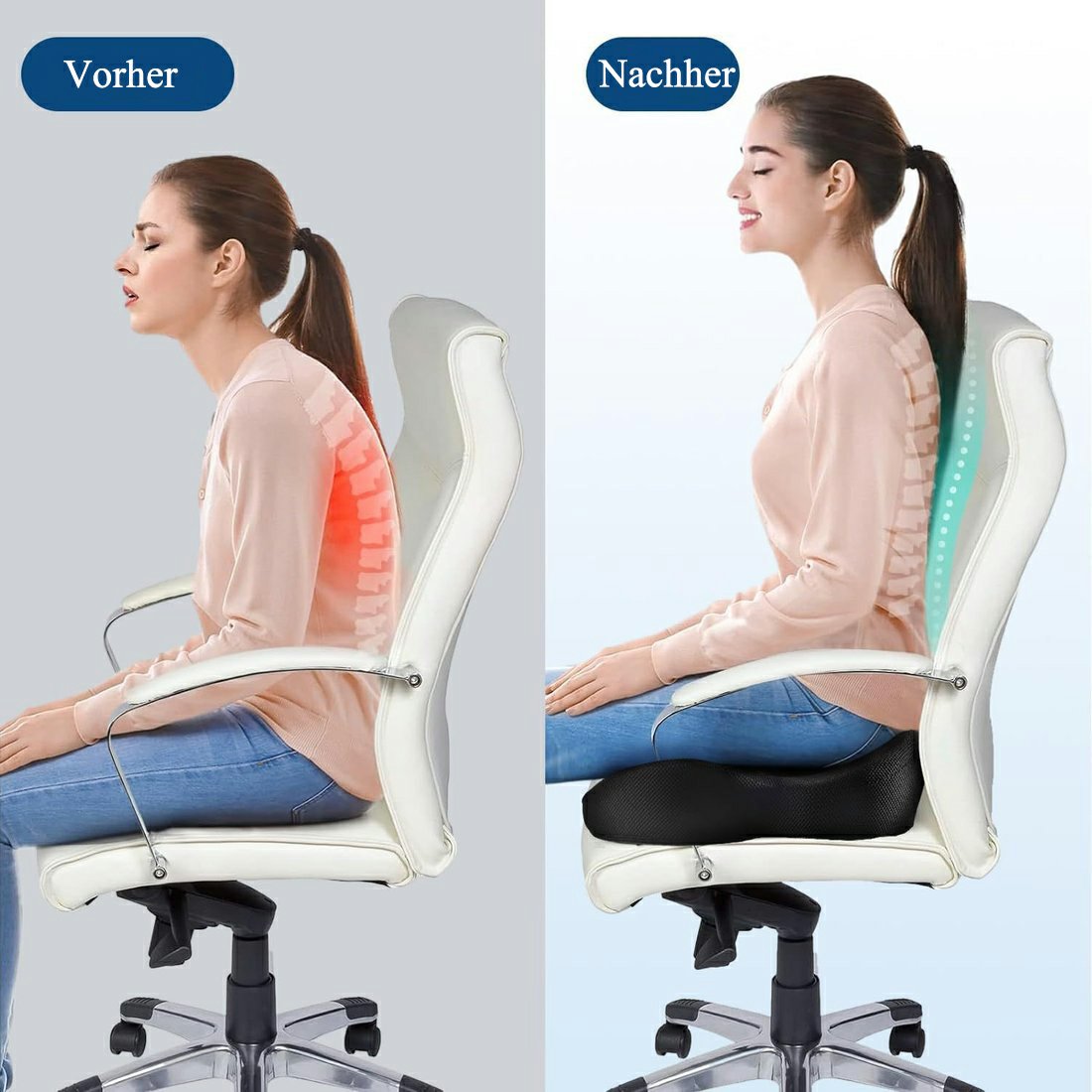 🎁LETZTER TAG 55% RABATT🔥Ergonomisches Sitzkissen aus Memory-Schaumstoff