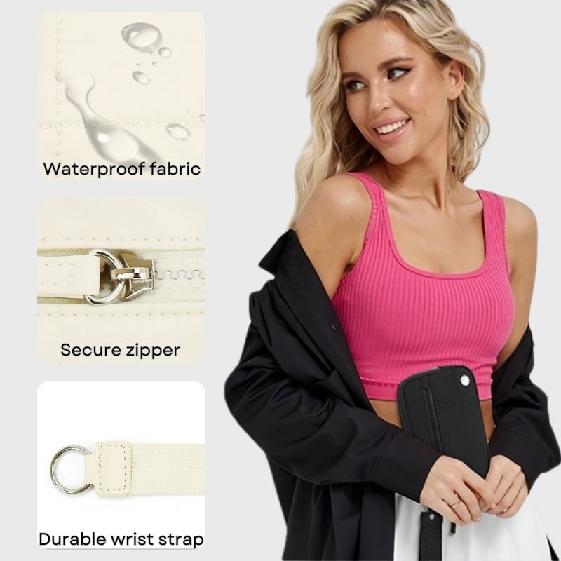 Gepolsterte Handgelenktasche fürs Handy