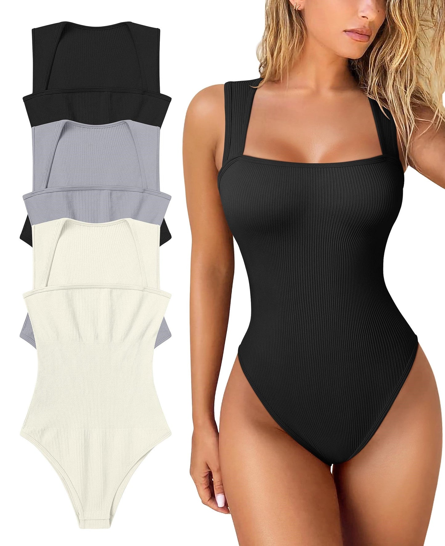 💕Letzter Tag: 60 % Rabatt💕Ärmellose figurformende Bodysuits mit Bauchkontrolle🩱