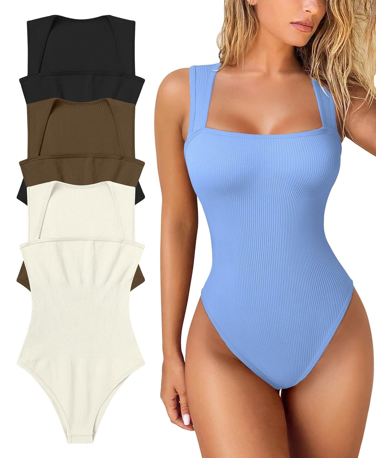 💕Letzter Tag: 60 % Rabatt💕Ärmellose figurformende Bodysuits mit Bauchkontrolle🩱