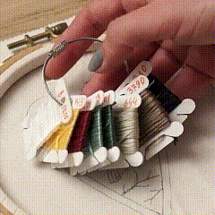 🎅Bestes Weihnachtsgeschenk💖DIY-Handstickerei-Weihnachtsdekoration in Herzform / Stickset