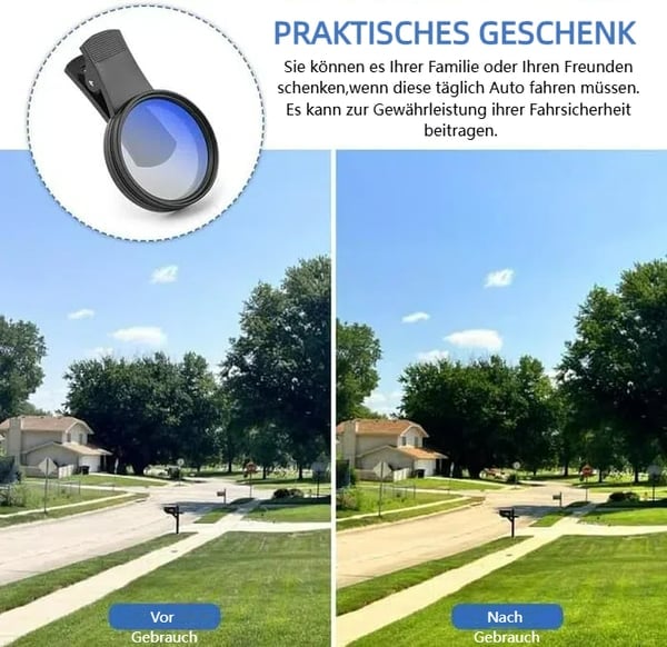 🔥Heißer Verkauf - 49% Rabatt📸Tragbares Polarisationskameraobjektiv für Smartphones (Passend für alle Modelle)