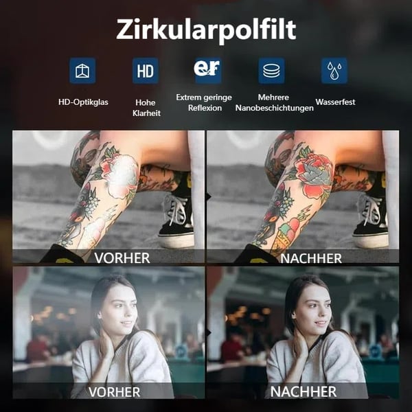 🔥Heißer Verkauf - 49% Rabatt📸Tragbares Polarisationskameraobjektiv für Smartphones (Passend für alle Modelle)