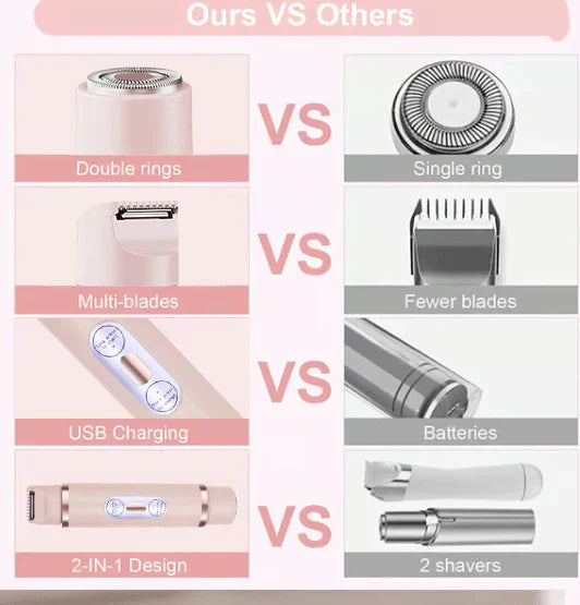 🌸Comfort 2 in 1 Elektrischer Rasierer 2