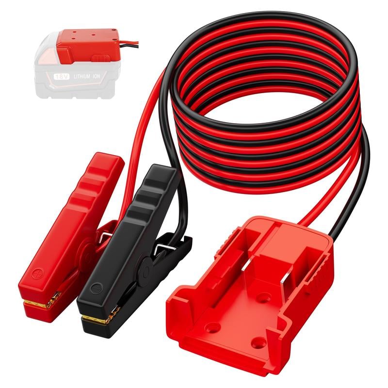 12AWG Silikon-Starthilfekabel (1,8m) – Extremwettertauglich (-75°C bis +200°C), 12-72V DC