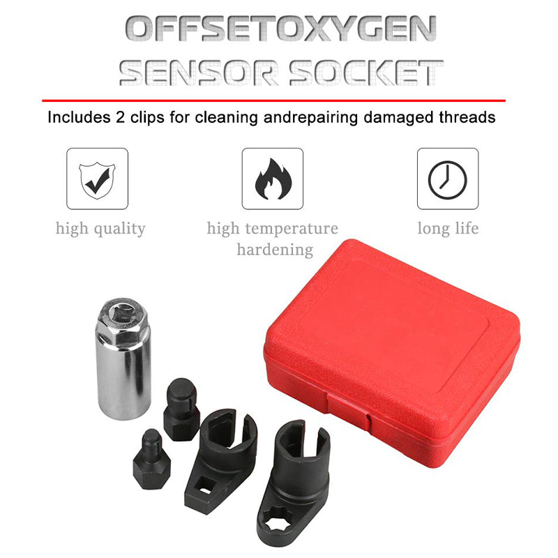 đ§ 5-teiliges O2-Sensor-SteckschlĂŒssel-Set â fĂŒr alle gĂ€ngigen Fahrzeuge, robust & vielseitig fĂŒr Werkstatt & DIY đ