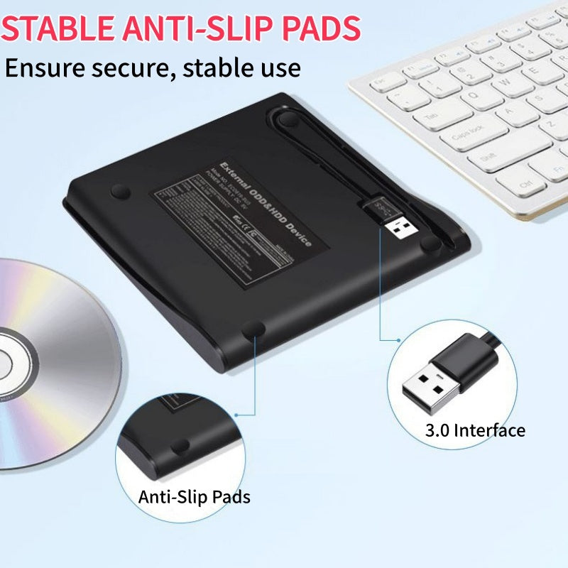 📢 50 % RABATT !! 💿 USB-Externes CD/DVD-Laufwerk – Plug & Play für alte Fotos, Musik & Dateien (ohne Laufwerk am Laptop?) ✨