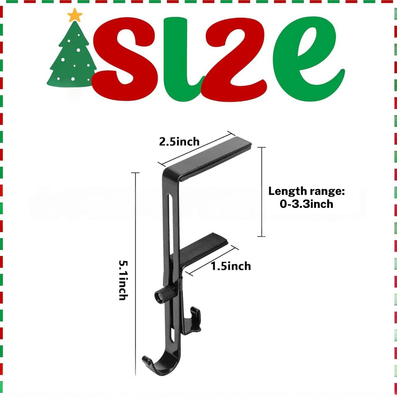 🔥Letzter Tag: 48% RABATT 🎄2025 Robuste 2-in-1 Kranz- & Strumpfhalter (4 Stück)