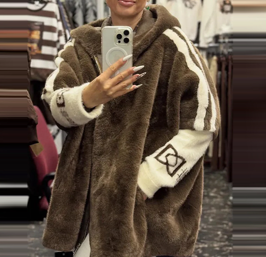 🧥🔥Damen-Freizeitmantel mit Kapuze und Reißverschluss