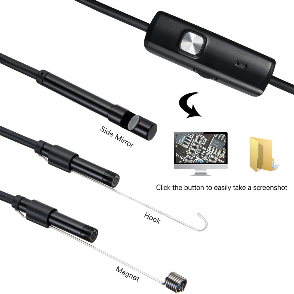 3-in-1 Endoskopkamera 1200P – Für Smartphone & PC, ideal für Rohr- und Fahrzeugprüfung 🔧📱