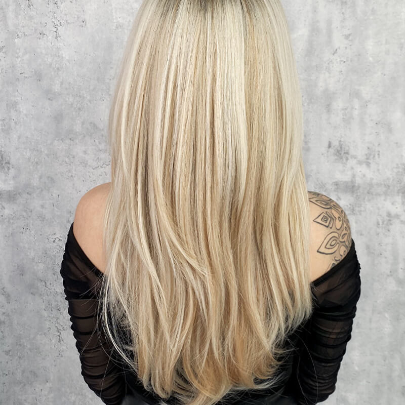 💕HOT SALE💕Perücke lange Haare Layered bangs Perücken