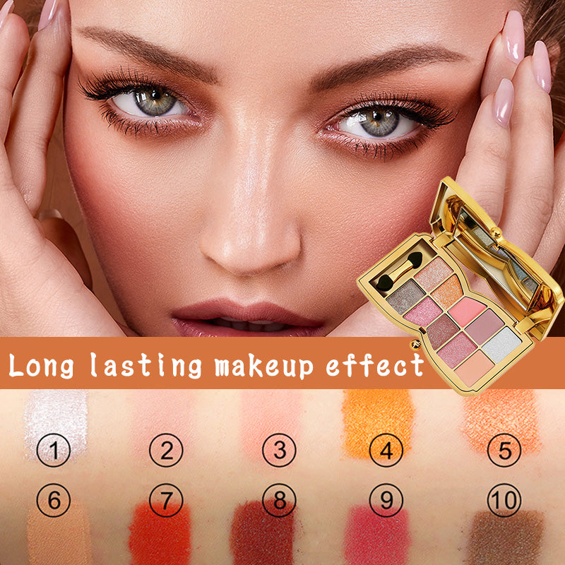 ⏰💖Nur noch 2 Tage: -50 % Rabatt! 🌸🧸10-Farben Diamant-Lidschattenpalette – Glitzer & Glow für jeden Look! ✨