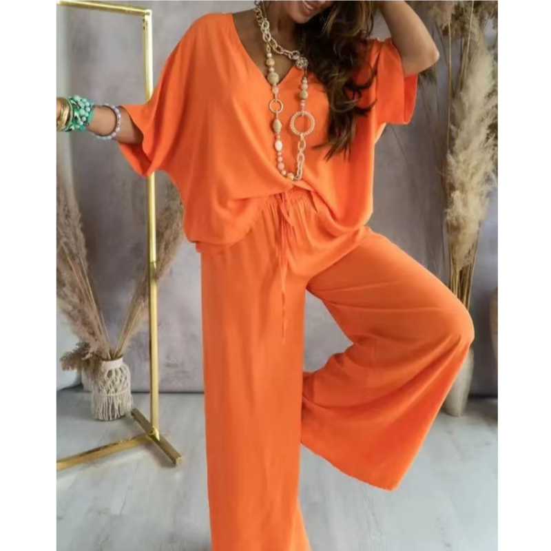✨2025 Neue💕Women's Casual Lose Solide Farbe Anzug
