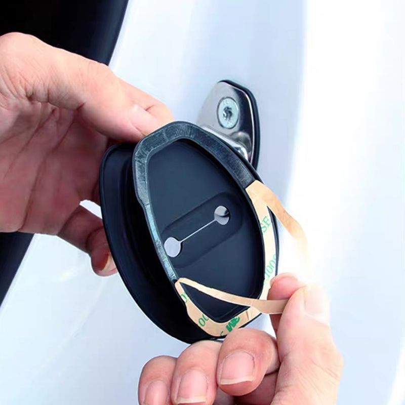 🎁Herstellerverkauf mit Superrabatt! 💥 Auto-Türschloss-Silikon-Abdeckung - Schallschutzmatten