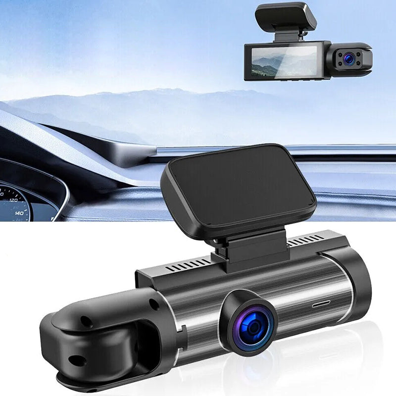 Dashcam mit 170° Weitwinkel & Doppelobjektiv in Full HD (1080p)