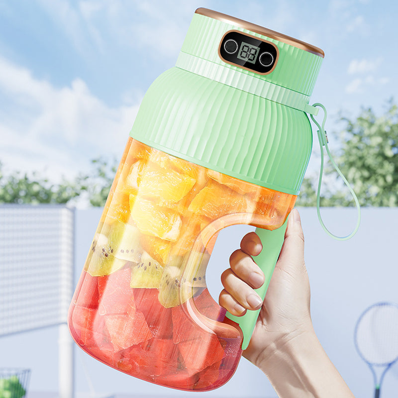 🍉Sommer Heißer Verkauf ❄️Multifunctional Tragbare Saftpresse Tasse mit Digitalanzeige