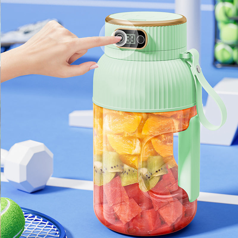 🍉Sommer Heißer Verkauf ❄️Multifunctional Tragbare Saftpresse Tasse mit Digitalanzeige