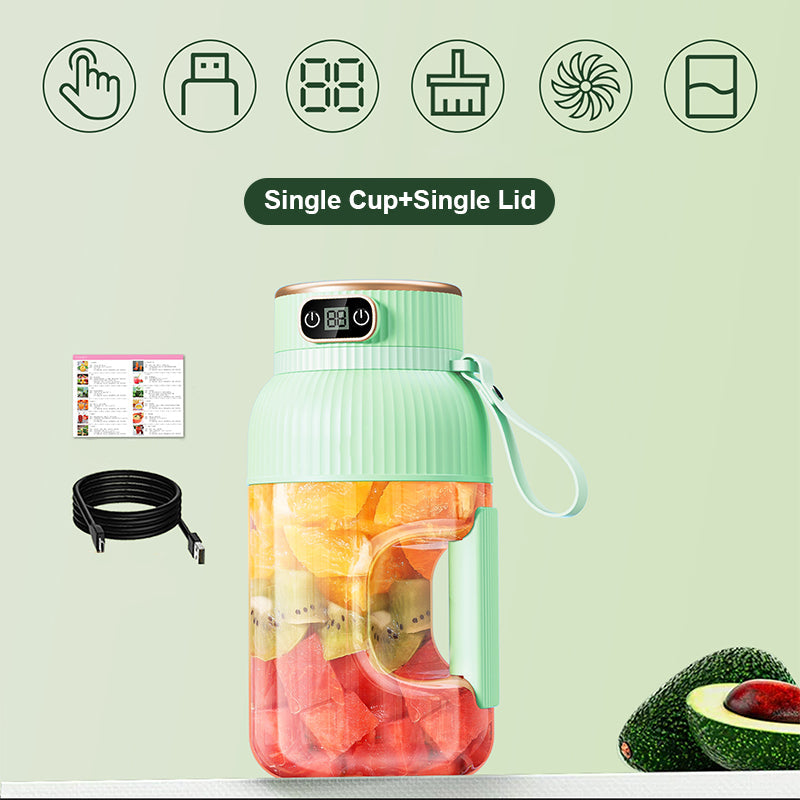 🍉Sommer Heißer Verkauf ❄️Multifunctional Tragbare Saftpresse Tasse mit Digitalanzeige