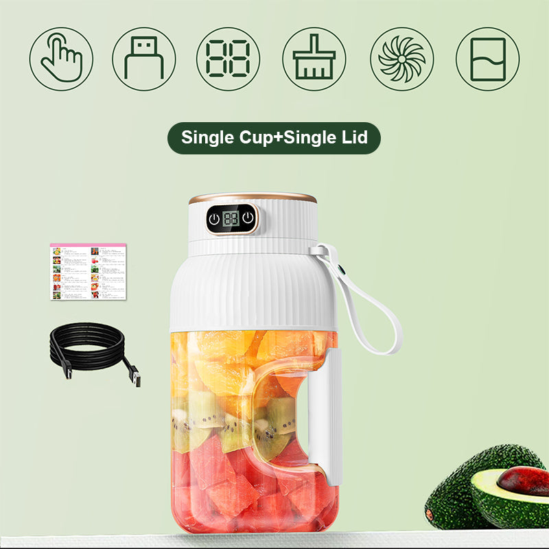 🍉Sommer Heißer Verkauf ❄️Multifunctional Tragbare Saftpresse Tasse mit Digitalanzeige