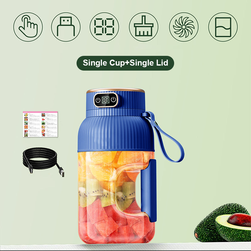 🍉Sommer Heißer Verkauf ❄️Multifunctional Tragbare Saftpresse Tasse mit Digitalanzeige