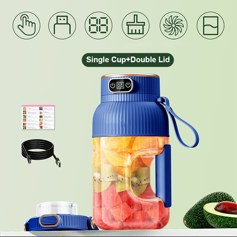 🍉Sommer Heißer Verkauf ❄️Multifunctional Tragbare Saftpresse Tasse mit Digitalanzeige