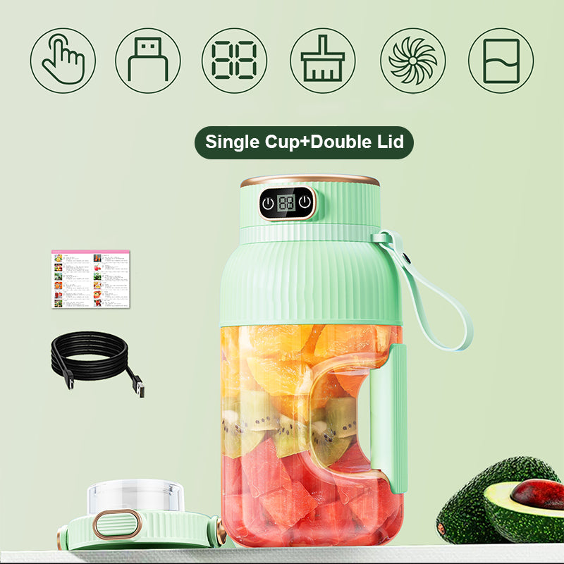 🍉Sommer Heißer Verkauf ❄️Multifunctional Tragbare Saftpresse Tasse mit Digitalanzeige