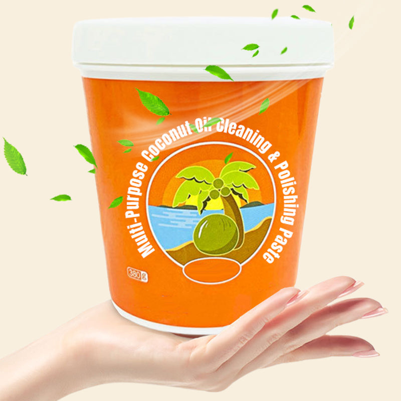 Multifunktionale Kokosnussöl-Reinigungs- und Polierpaste