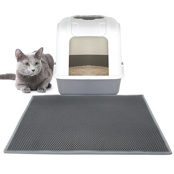 Doppellagige, rutschfeste Katzenstreu-Matte für Haustiere - bis zu 50% Rabatt