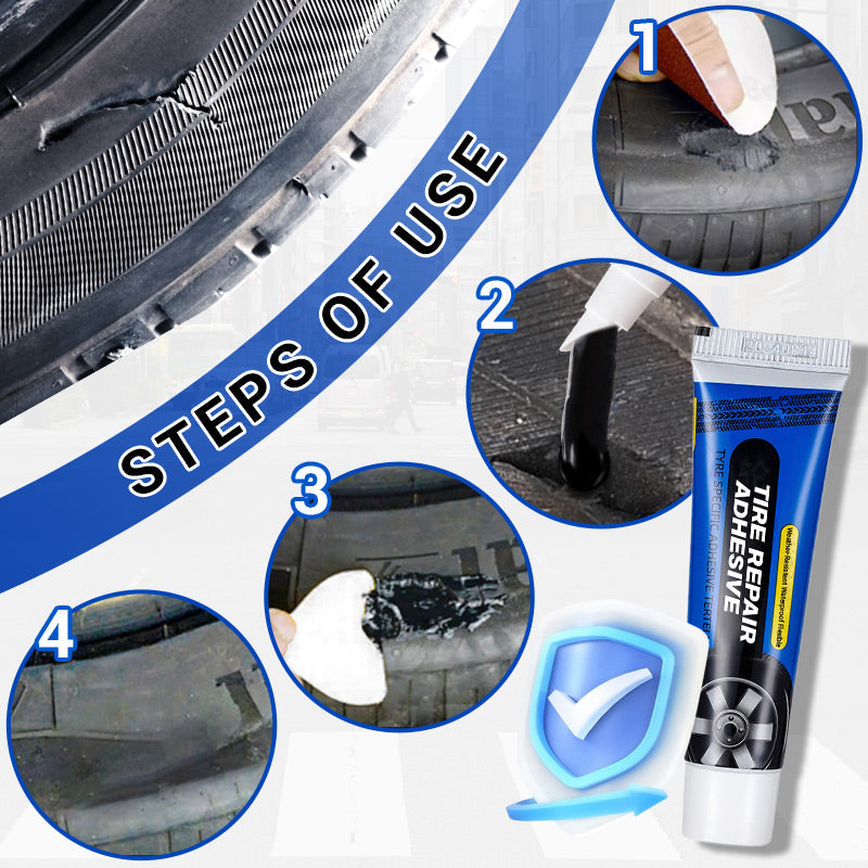 🔧🚗 Wetterbeständige, wasserfeste, flexible Reifenreparaturklebstoffe
