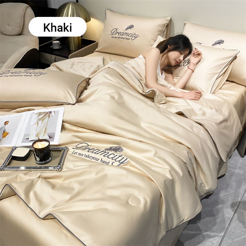 ✨2025 Neue Upgrades✨ Waschbare, kühlende 4-teilige Bettwäsche🌸