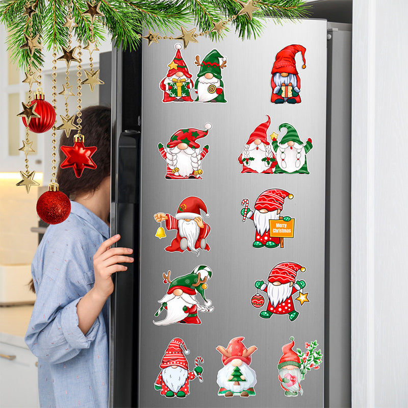 🎅🎄Weihnachts-3D-Cartoon-Magnetaufkleber