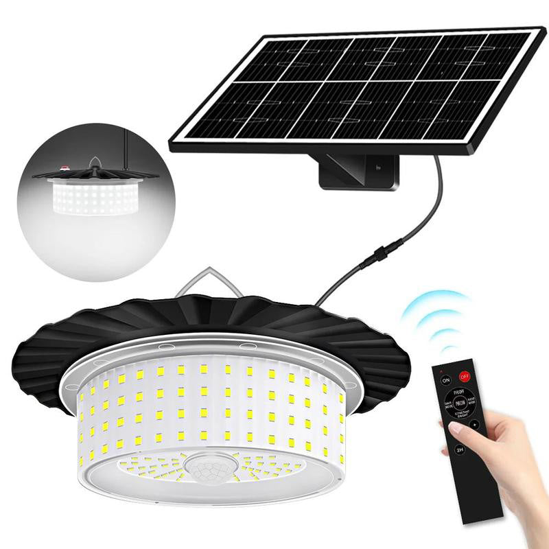 Justierbare Solar-Pendelleuchte Set, Wasserdicht IP65, Für Garten Terrasse Balkon, Außenleuchte Mit Fernbedienung