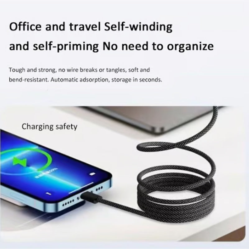 📱🚗 Magnetisches Auto-Ladekabel mit Schnellladefunktion & praktischer Aufbewahrung