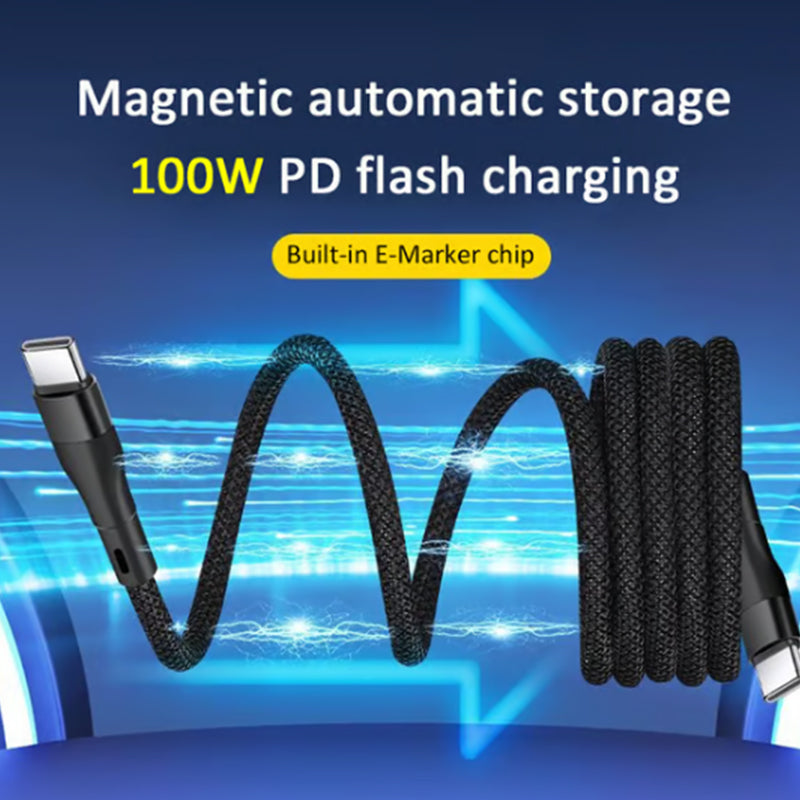 📱🚗 Magnetisches Auto-Ladekabel mit Schnellladefunktion & praktischer Aufbewahrung
