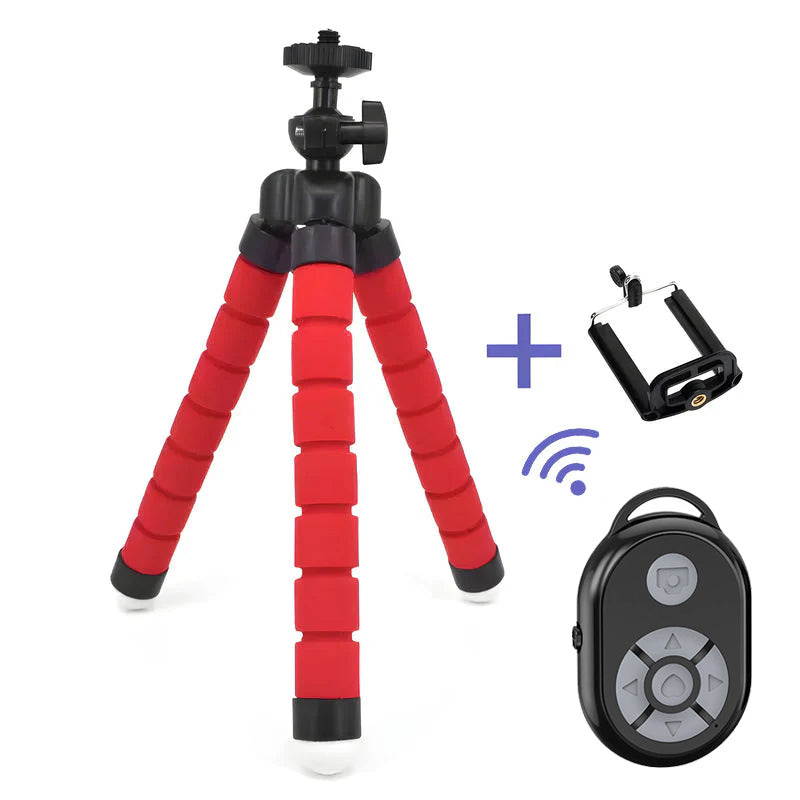 Flexibles Mini-Oktopus-Stativ (Fernbedienung inklusive)